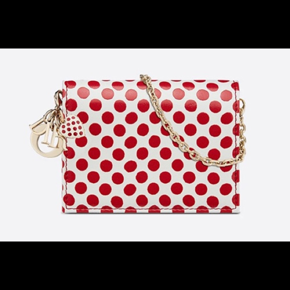 Lady DiorAmour 5-Gusset Card Holder With Chain